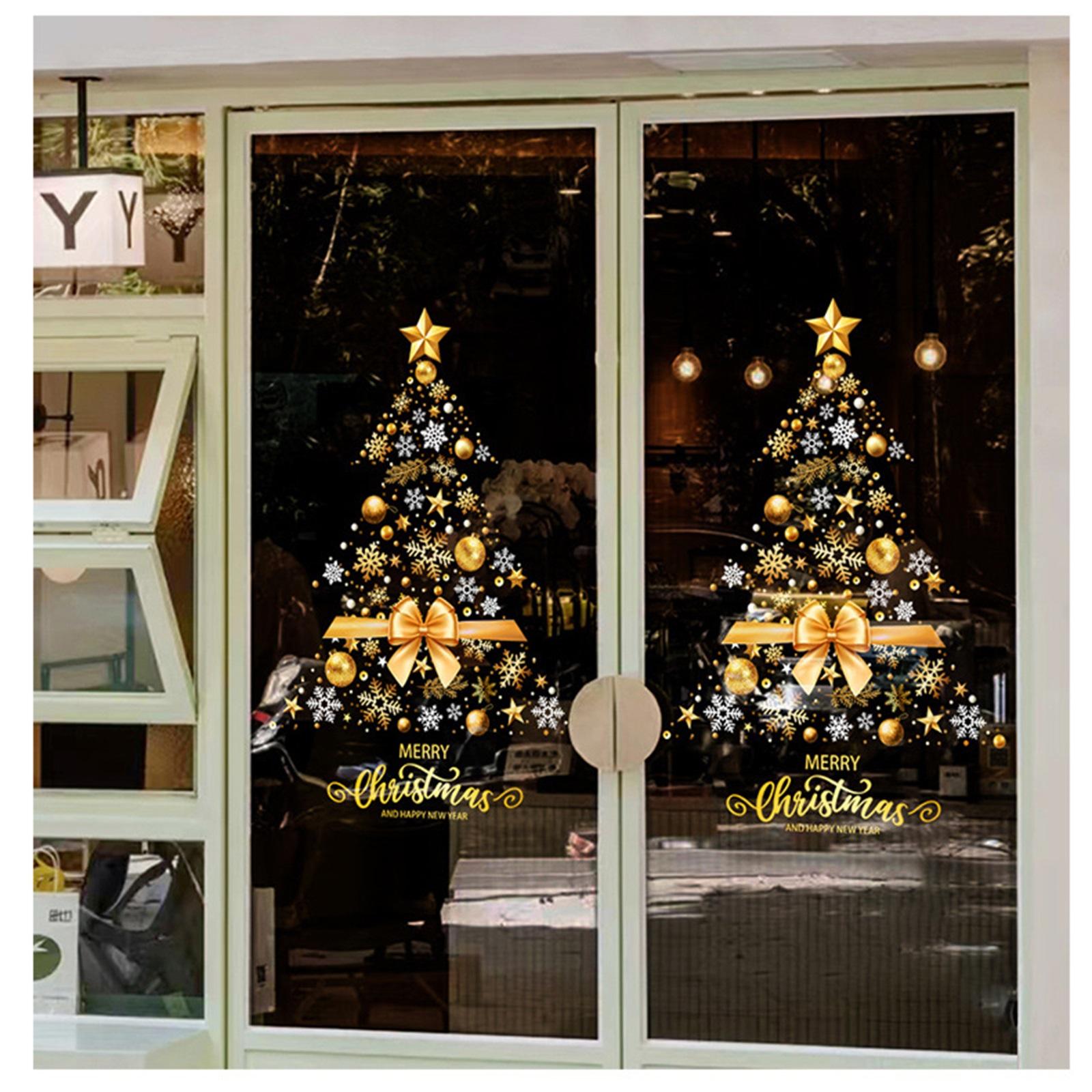 

1 PC Christmas Wall Stickers, Static Adsorption, Window Glass Decoration, Christmas Stickers One Size