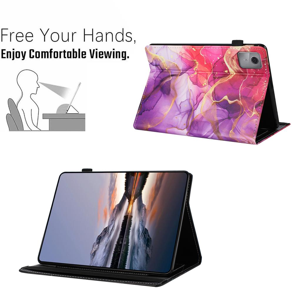 Tablet Case For Lenovo Tab M11/Xiaoxin Pad 11 2024 Pattern Leather Cover with Auto Sleep/Wake, Card Holder