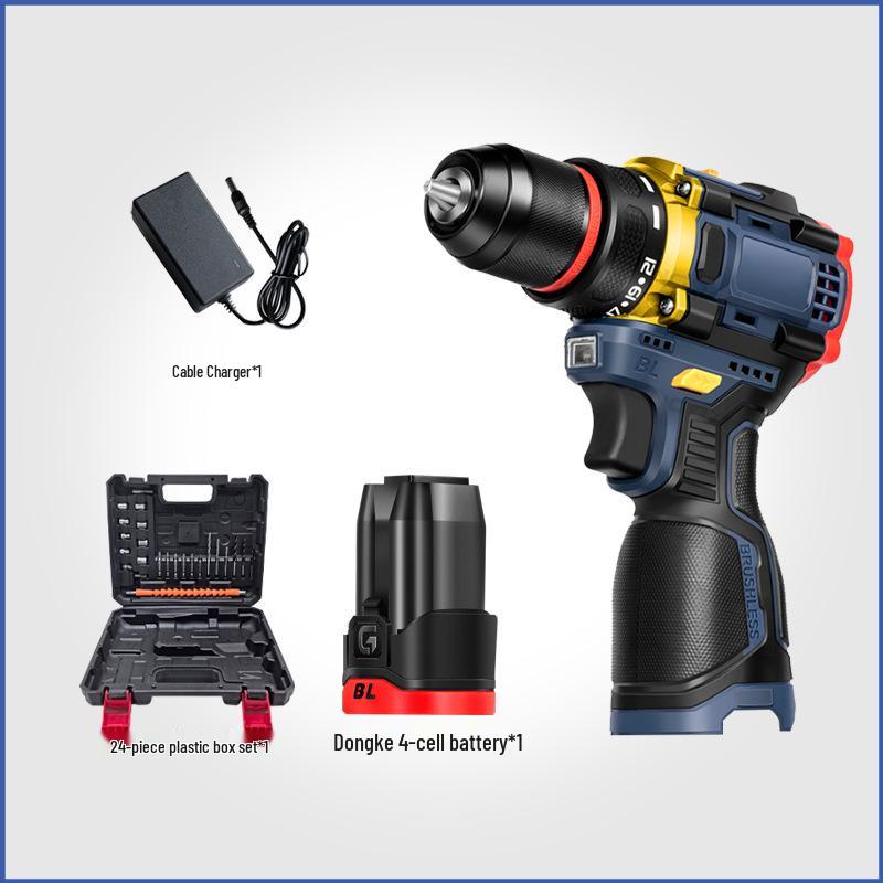 Brushless 16.8V Lithium Handheld Drill: Multifunctional Dual Speed Electric Screwdriver