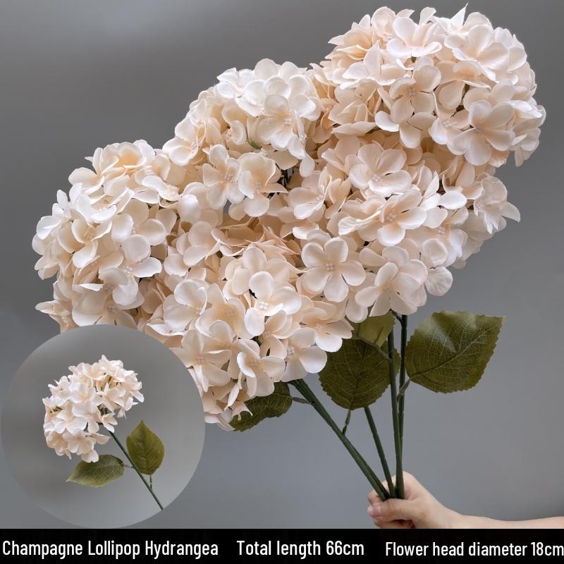 Large Silk Hydrangea Snowball Wedding Decoration Flower Arrangement