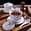 Oală ceramică pentru tocăniță cu capac - Bain-marie pentru deserturi, siropuri, Guilinggao și supe