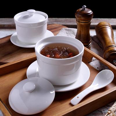Casserole en céramique avec couvercle - Bain-marie pour desserts, sirops, Guilinggao et soupes