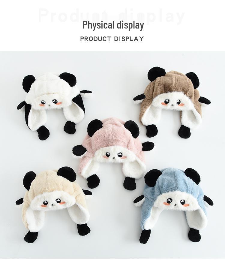 Kids' Winter Plush Hat: Windproof Ear Protection, Cute Cartoon Lei Feng Style