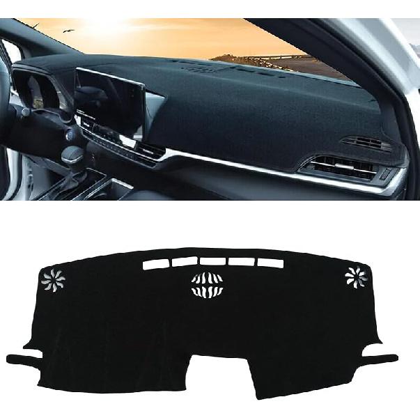 Dashboard Cover Dash Cover Mat Pad Compatible With 1999-2006 GMC Sierra Silverado,For GMC Yukon XL/Suburban Tahoe Avalanche 2000-2006,Black