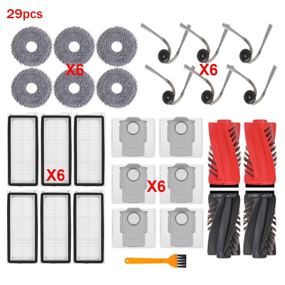 Für Roborock Qrevo Curv/S1V/Curv S1X/Curv 1A1/1XC/C Pro/C/CurvC/P11 PRO Staubsauger Hauptseitenbürste Filter Mopptuch Staubbeutel Ersatzteile