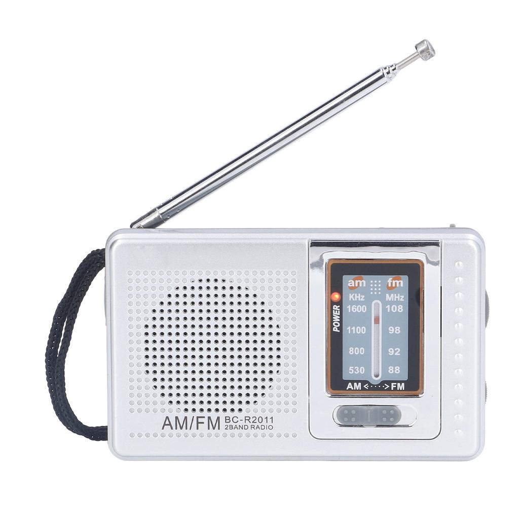 AM FM Radio Battery Power Supply Waterproof Plastic Material Portable Radio Receiver for Outdoor Entertaining