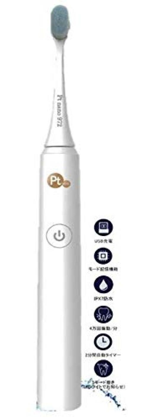 

Grease Platinum Nano Ptnano Manmo Sonic Electric Toothbrush USB Charging Type PTN972-W Set 1 Set