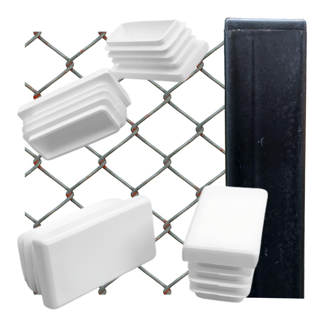 Internal cap for profile post roof 40x20 100 PCS WHITE