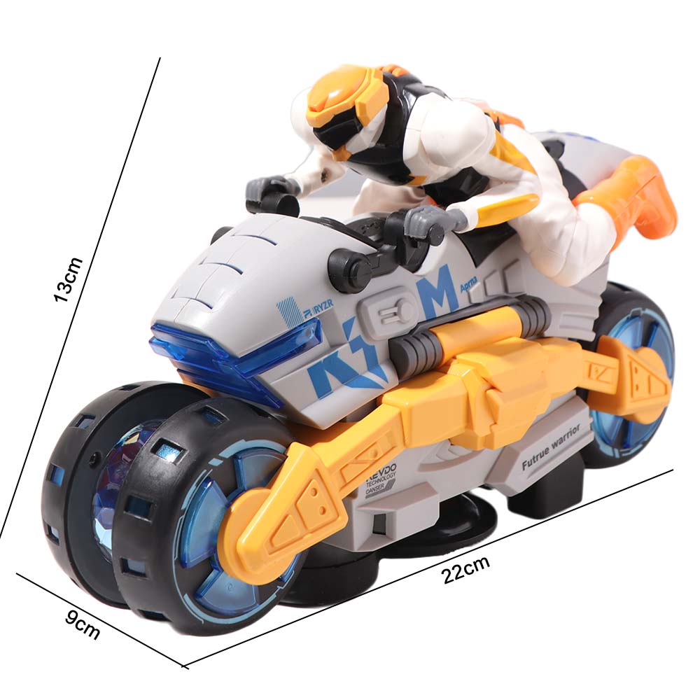 Transformable Deformation Motorcycle Toy Dynamic Light Transforming Motorcycle Children Toy