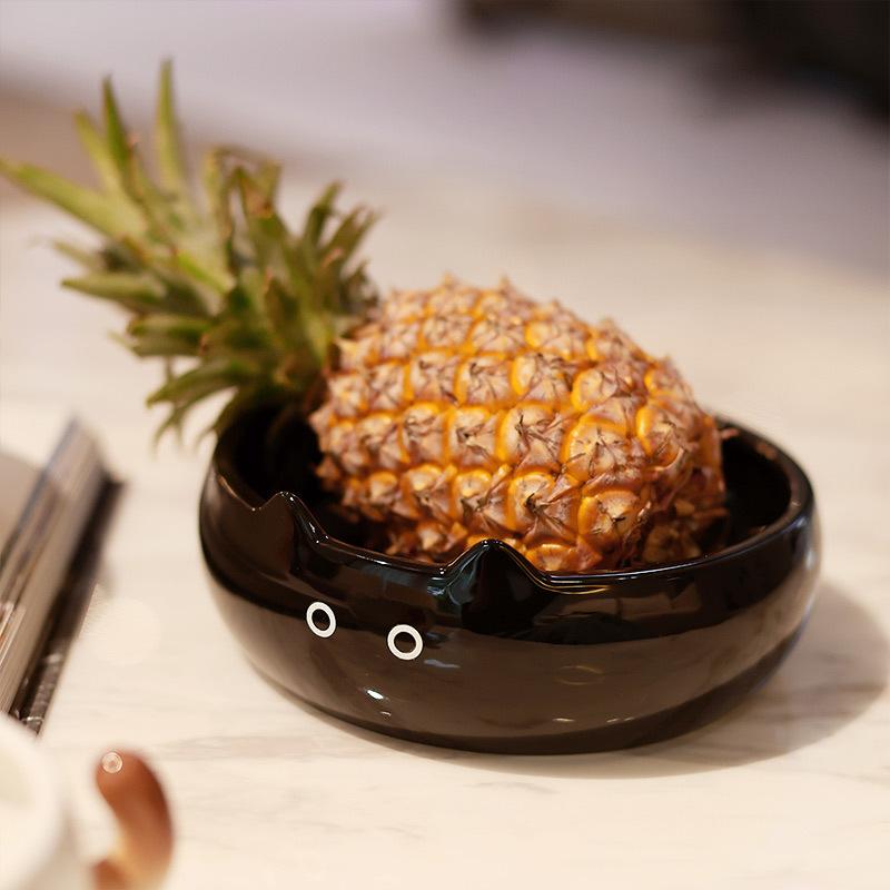 Sean Siamese Cat Ceramic Fruit Plate Creative High-Value Cute Egg Cup Cat Couple Cup Saucer