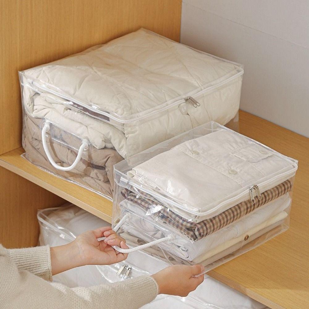 Folding Clothes Quilt Storage Bag Dust-proof Clothes Storage Bag  for Household