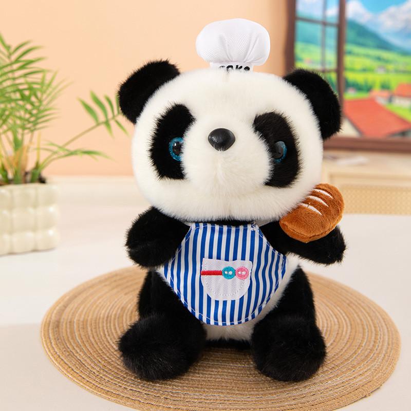 Panda Penguin Plush Toy With Scarf 25cm Kids Gift For Collectors And Decorations