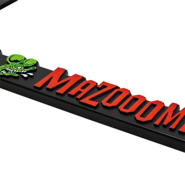 Set of 2: New Standard Rat Fink 3D Face Logo License Plate Frames (MG062BKRF)