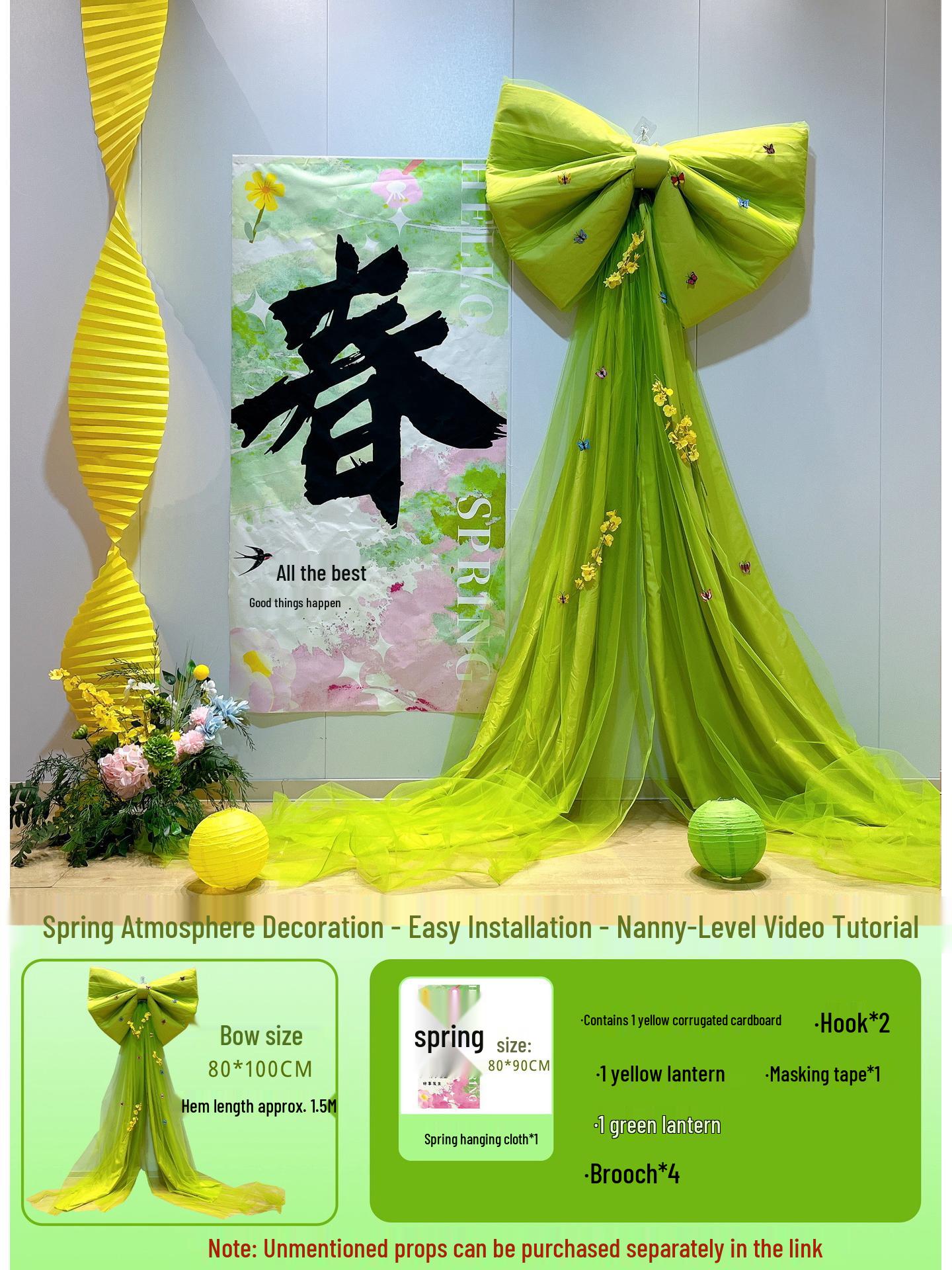 

Spring Window Display Ornaments: Bows & Aesthetic Decorations