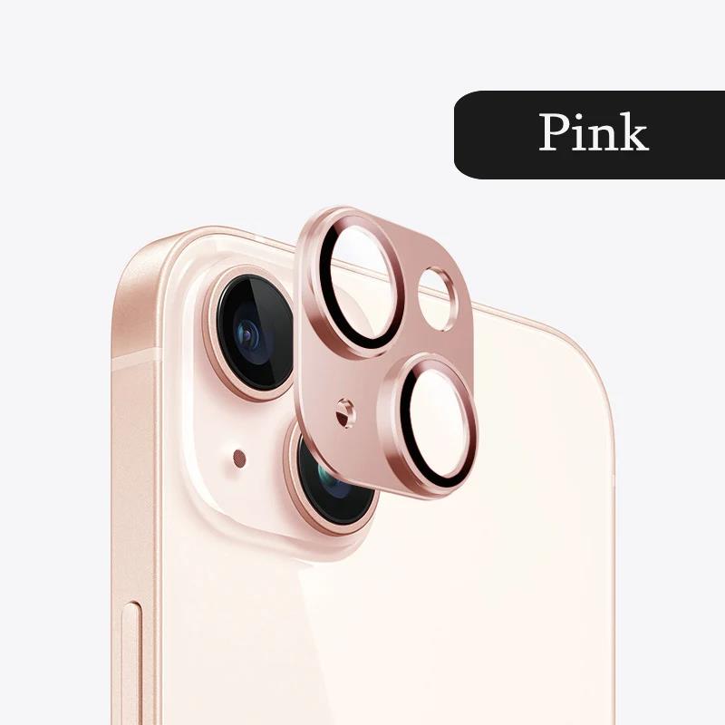 For IPhone 14 15 16Pro Max Metal + Glass Lens Protective Cover For IPhone 14 Plus 12 13 Mini 11 Pro Max Camera Protector Film 4