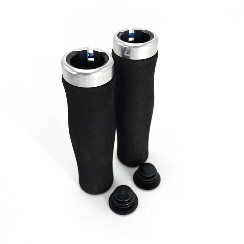 Litepro Folding Bike Mountain Bike Grips 22.2mm 132mm Ultralight Comfortable Sponge Non-slip Single Lock Ring Bicycle Grips