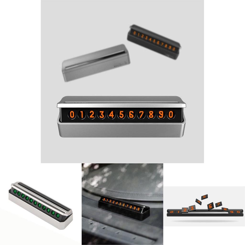 Versatile Magnetic Temporary Stop Sign Car Parking Card For Easy Number Display