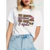 Women's Spanish Teacher Love Cafecito Print Tee Crew Neck Short Sleeve Spring Summer Casual Top