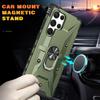 For Samsung Galaxy S22 S23 S24 S25 Ultra Plus A14 A34 A54 A15 5G Shockproof Heavy Duty Armor Phone Case Cover Ring Kickstand