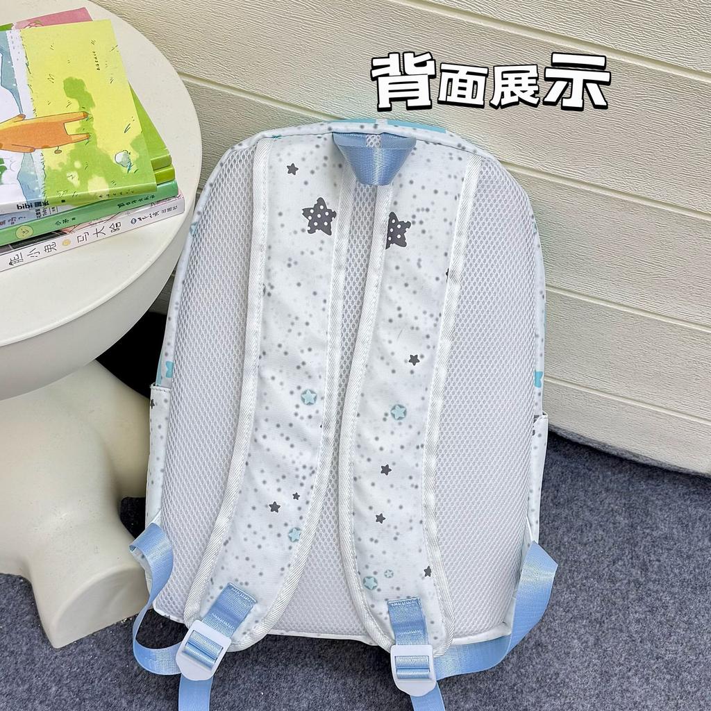 Schoolbag new backpack female junior high school student schoolbag large capacity high value backpack small fresh star printed bag