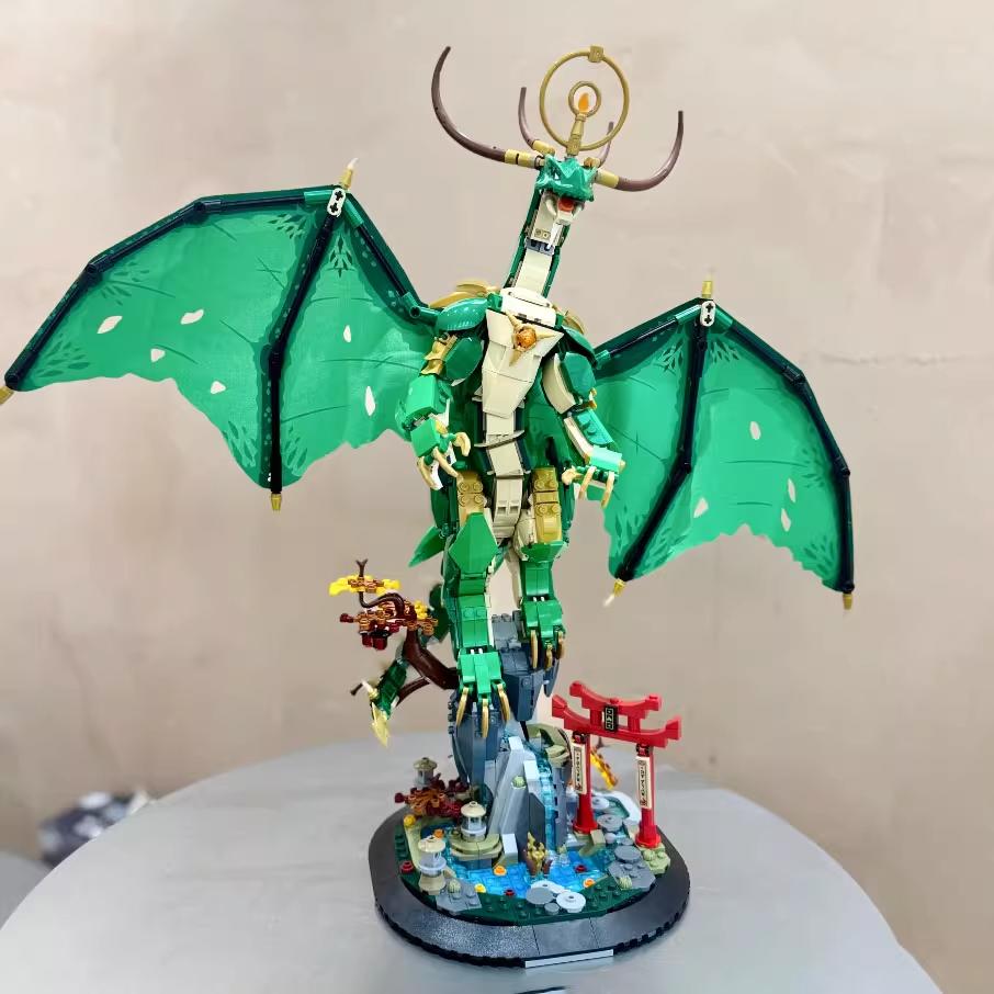 2025 New 1650pcs Ninja Figures Wu Guards Guardian Dragon 71847 Mech Building Blocks Puzzle Model Toy Birthday Christmas Gifts