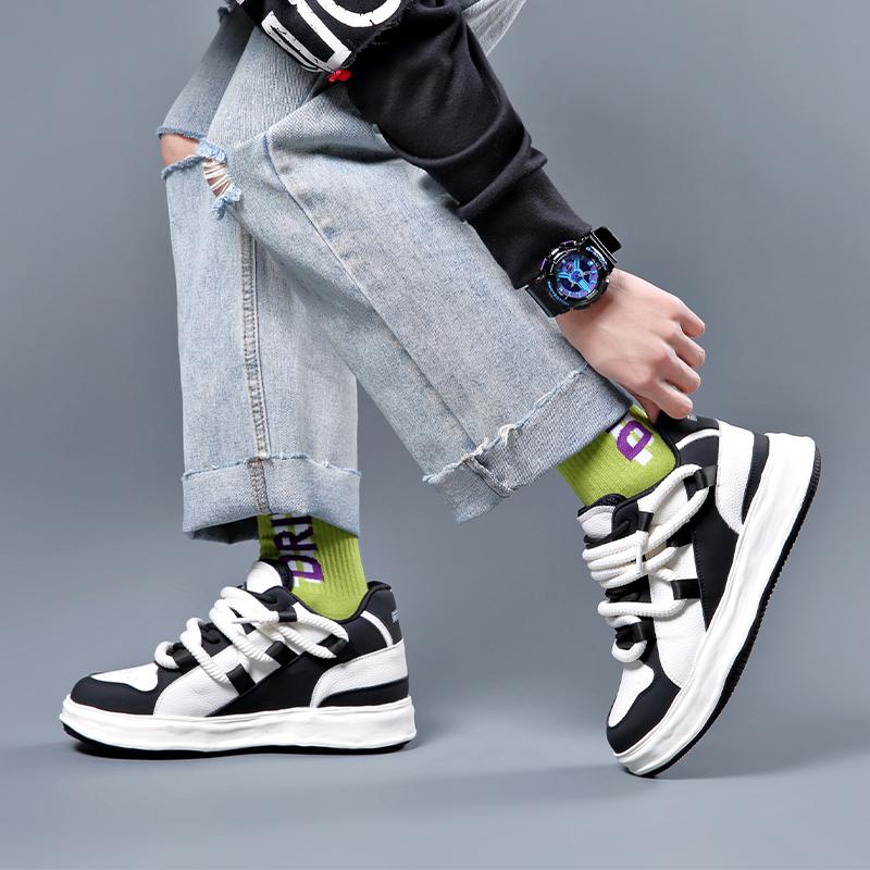 Mode Luxusmarke Herrenschuhe Bequeme Schnürschuhe Rutschfeste Freizeitschuhe für Herren Sneaker Italien Laufschuh Vulkanisierter Schuh Tennis Masculino