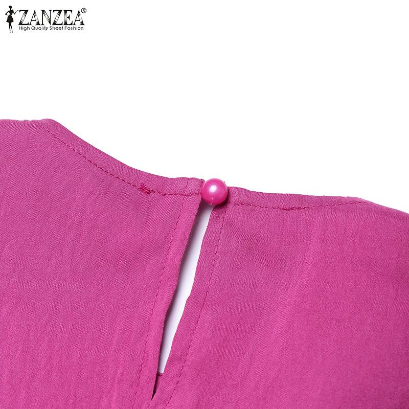 ZANZEA Women Short Sleeve Blouse and Fishtail Skirts Summer Two Piece Suit Sets