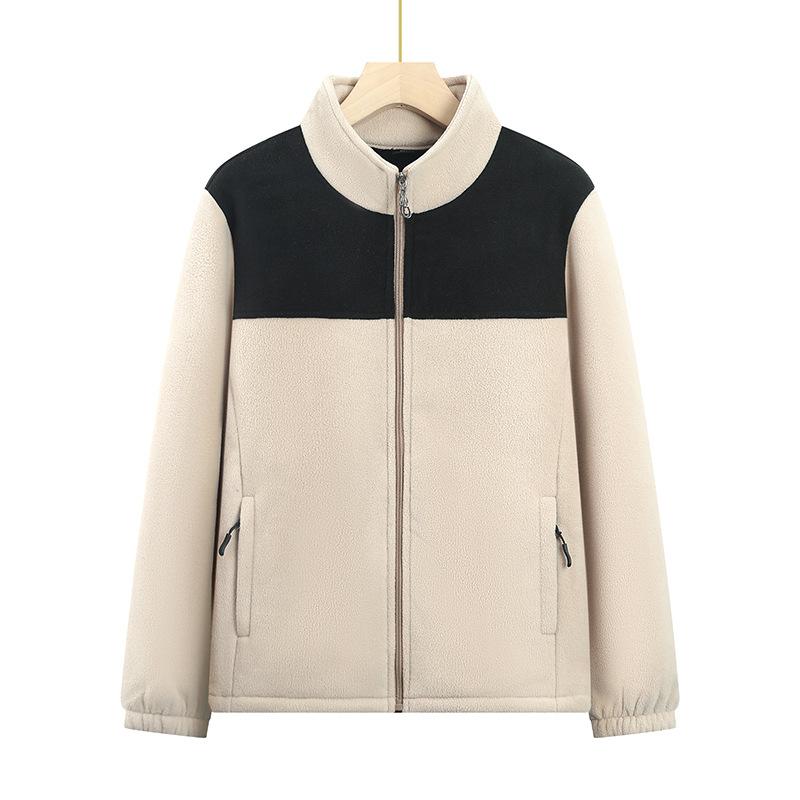 

Женский осенне-зимний кардиган из утолщенного флиса, свитер, куртка, повседневный флисовый термотоп 6XL (recommended 160-87.5kg) хаки