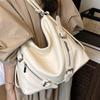Bolsa Tote Tendência Grande Capacidade Estilo Locomotiva Feminina Outono Nova Aluna Aula Trajeto Dupla Alça Bolsa Mensageiro
