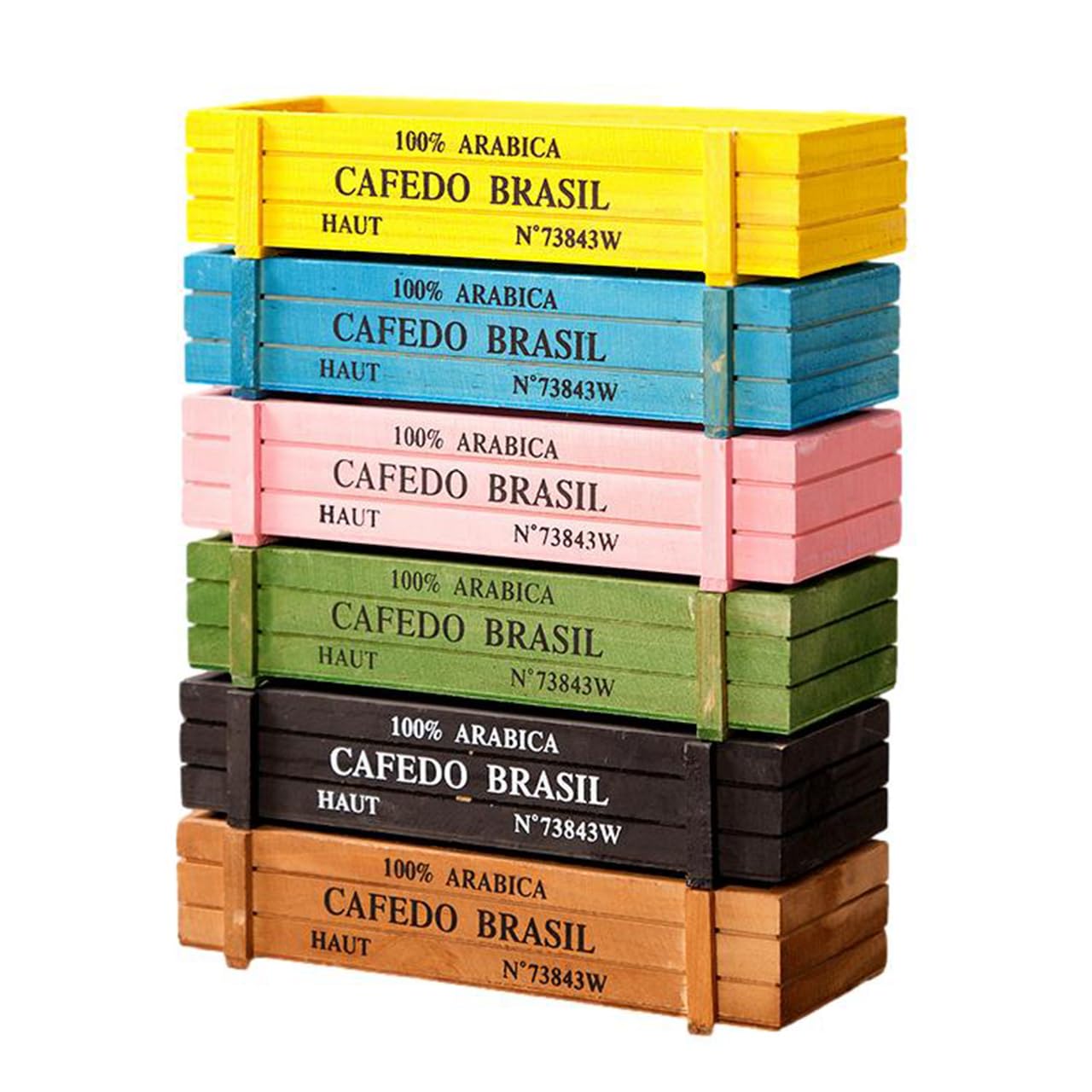 

Суккулентный Деревянный Набор из 6 Цветов Кашпо Ретро Ящик для Цветов Ящик для Посадки Комнатное Растение Кактус Цветочный Горшок Хранение Антикварный Деревянный Садоводство [Queen-b]