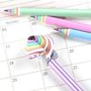 Samcos Rainbow Pencils Interesting Pencil 12-Piece Set HB Cute Stationery Paper School Preparation Entrance Celebration Elementary Boy Girl