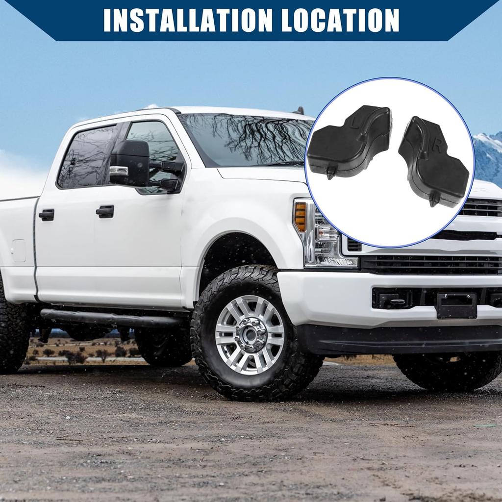 No.FL3Z-99439A00-B Tailgate Stop Bumpers for Ford F-150 2015-2020 / Tailgate Stopper/Durable Rubber / 2Pcs Black
