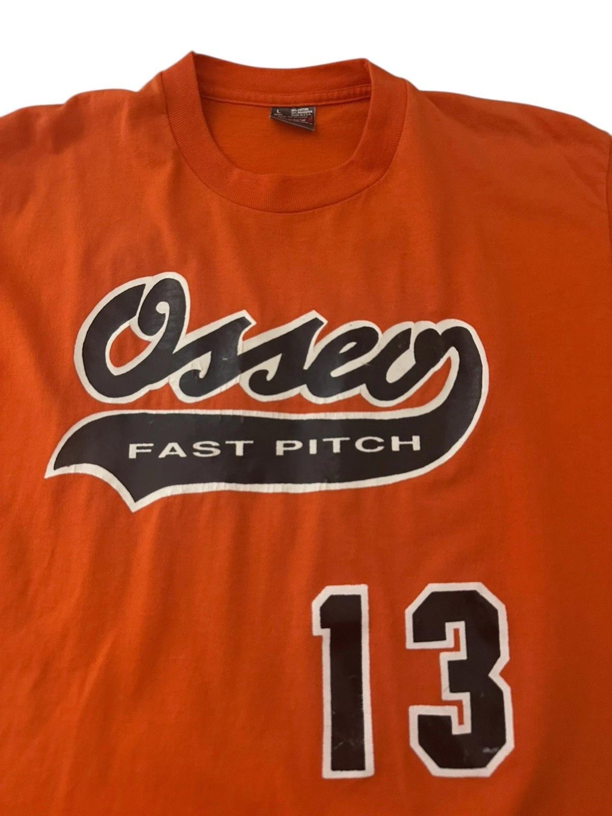 

Vintage Osseo Fast Pitch Softball T Shirt Jersey Men’s Large Orange 90’s USA M