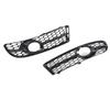 1 Pair Front Fog Lamp Grille Bezel 8E0807681F Glossy Black Fog Light Cover Replacement for A4 B7