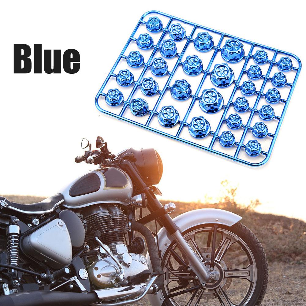 1 Set Motorcykel Skruvkapselskydd Huvud Kropp Dekorativ Motor Mutter Bult Kapsel Universal Bil Motorcykel Cykel Dekoration Tillbehör