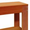 Solid Wood Bed with Headboard Wax Brown 140 X 190 Cm Pine