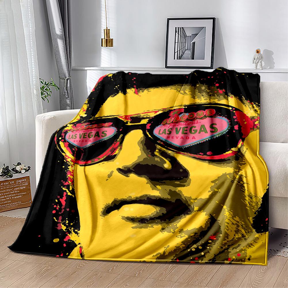 Vegas Sunglasses Pop Art Blanket Durable Comfort Suitable for Chair Office Couch for All Occasions Playful Design Gift for Travel Home Birthdays