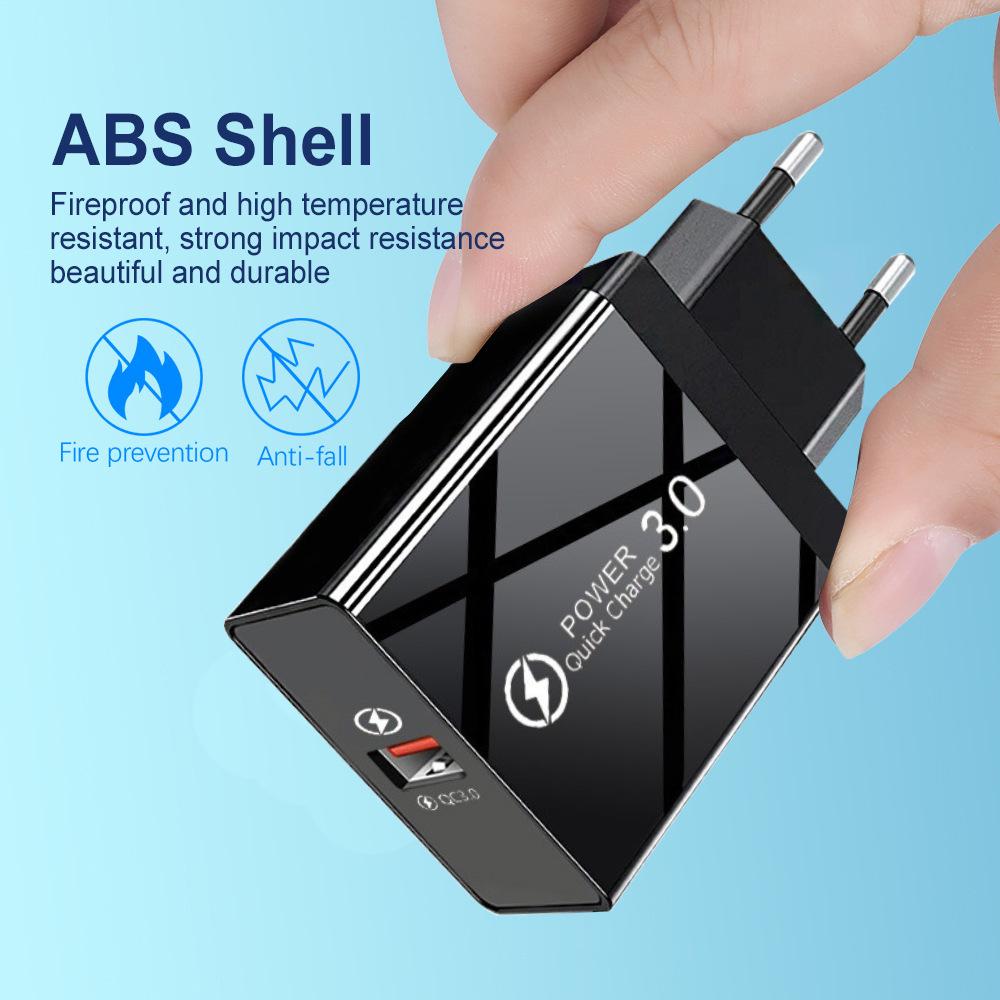 PD33W GaN QC3.0 Multi-Port Fast Charger, 9V/12V European Standard.