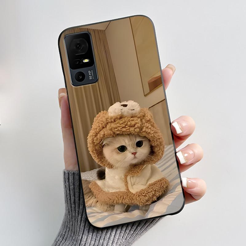 Cute Case For TCL 40 XL Fundas TCL 40T T608DL Cover For Lively Jitterbug Smart 4 Printing Shells Protective Soft Silicone Casing