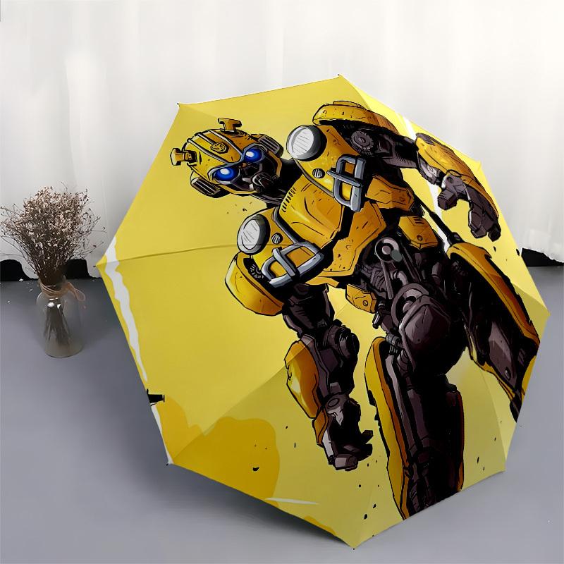 Transformer, Bumblebee Automatic Opening and Closing, 8 rib Structure Portable Umbrella, Suitable for Men and Women in All Seasons Perfect