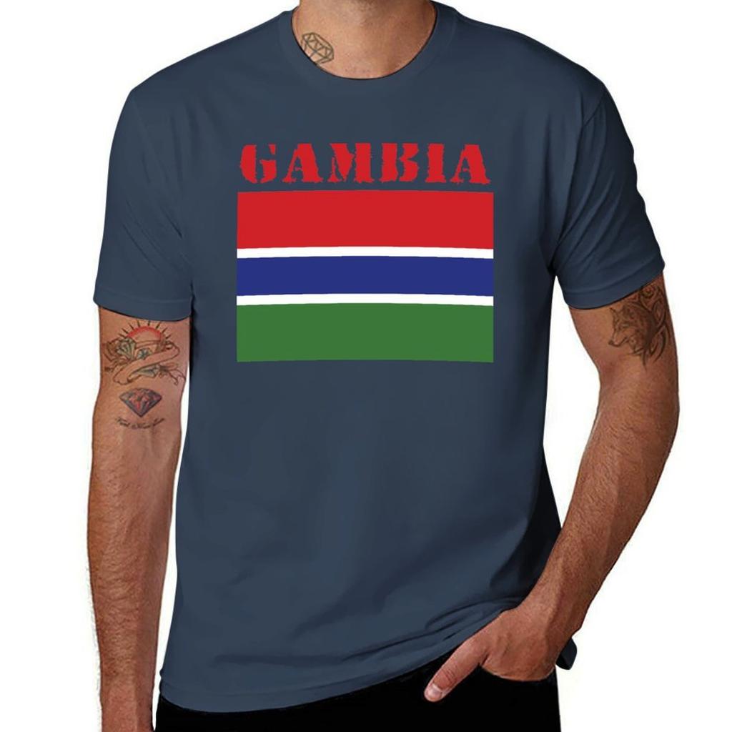 Gambia TShirt t shirts for man cotton funny printed t shirts for man TShirt