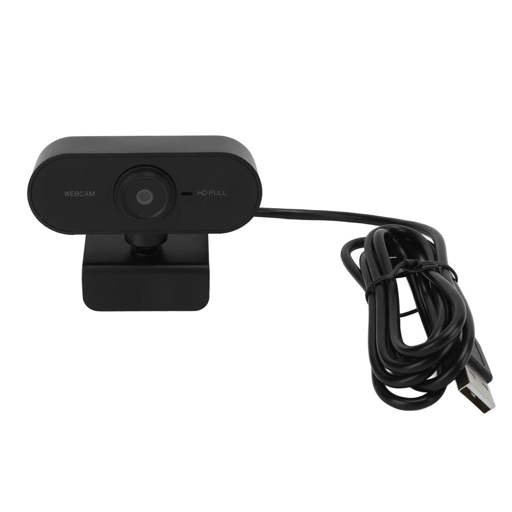 Webcam 1080P HD Built in Microphone USB2.0 Plug and Play Online Class Video Live Camera for Desktop Laptop PC
