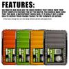 XL Double-Sided Tackle Storage Box for Fishing Lures, Bait, and Hooks