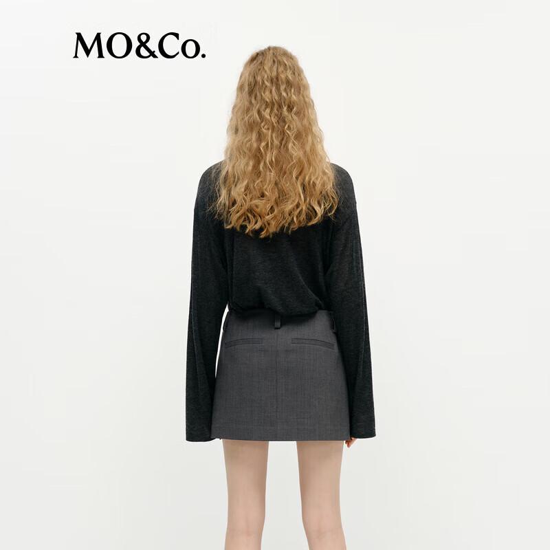 MO&Co. Rock & Roll Skull Cherry Wool Knit Sweater