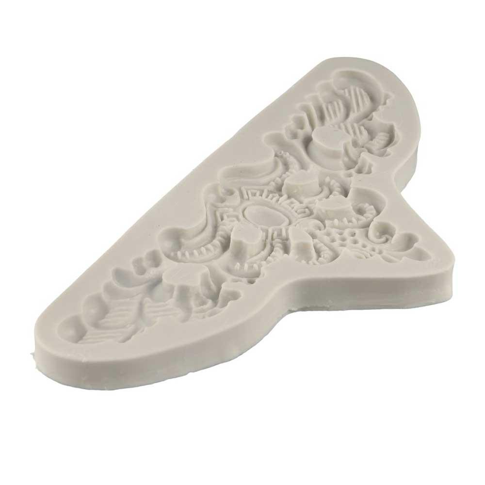 Cupcake Topper Baking Tool for Cake Crown Mold Baroque Relief Mould Cake Decorations Fondant Mold