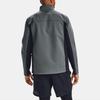 Under Armour ColdGear Infrared Logo Print Stand Collar Jacket Men Gray 1321438-012