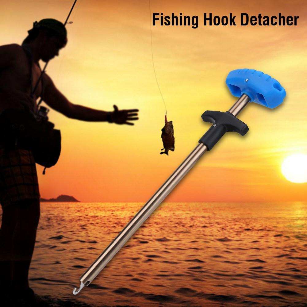 Practical T shaped Fish Hook Detacher Remover Removing Tool Fishing Tackle Accessory(Large)