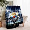 1pc Blanket - Manchester City Football Club Print Design, Lightweight Blanket for Sofa, Bed- Soft &Warm, Gift for All Seasons