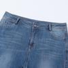 Jeans für Herren, mittlerer Bund, Übergröße, Schlagjeans, Micro-Stretch-Denim, Schlaghose, klassische Ddesign-Jeans