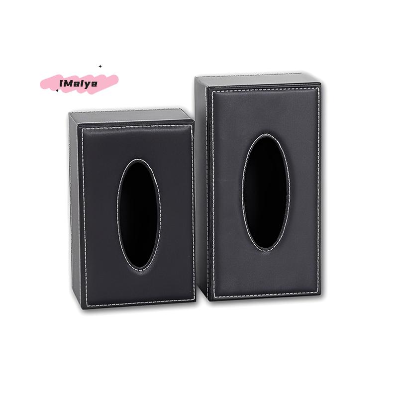 M-1Pc High Quality Leather Tissue Box Durable Tissue Paper Dispenser Moisture-Proof Tissue Storage Container For Home Office Car